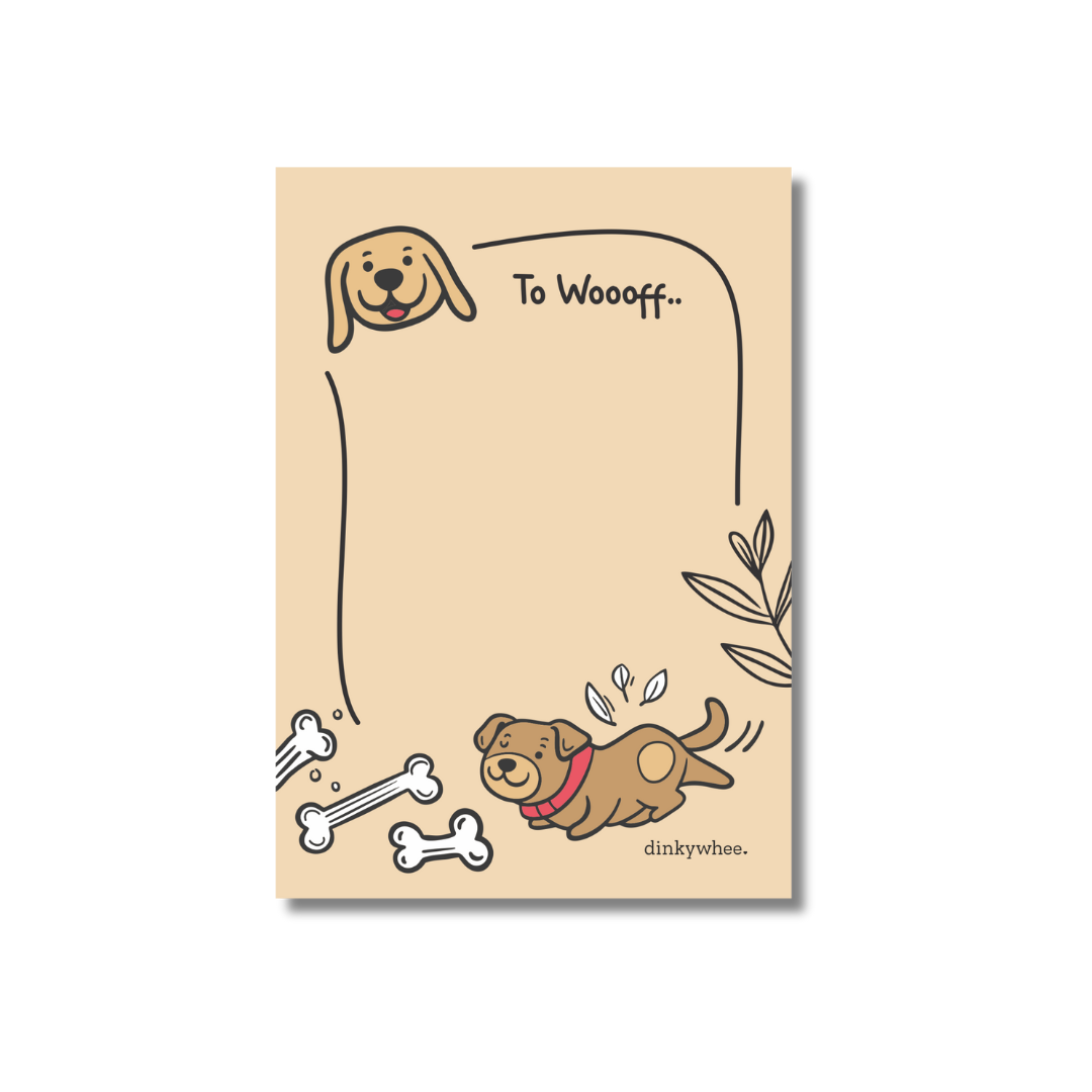 To Whoof - A6 Notepads | Tear-off notepads
