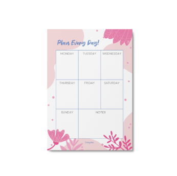 Plan Every Day | Weekly Planner Notepads - A5 size | dinkywhee