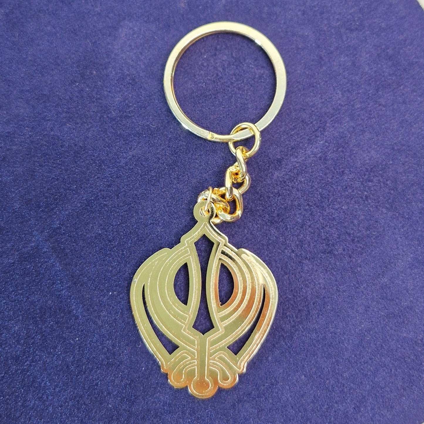 Ek Onkar Goldplated Keychain
