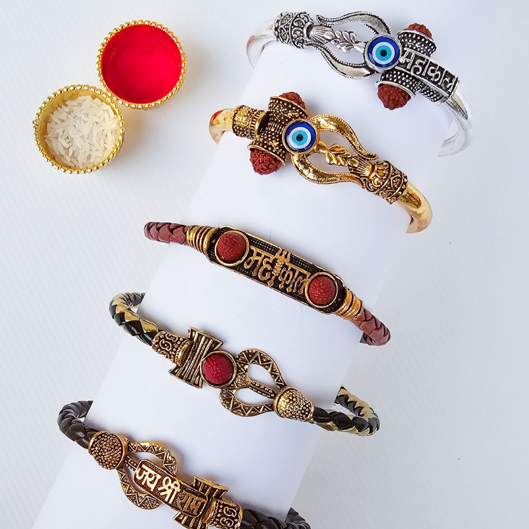 MAHADEV / SHREE RAM / TRISHUL BRACELET RAKHI