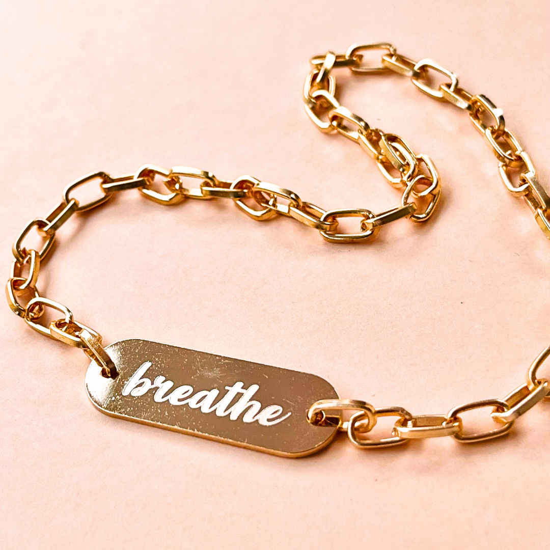 BREATHE Premium Brass Rakhi for Bhaiya – Anti-Tarnish