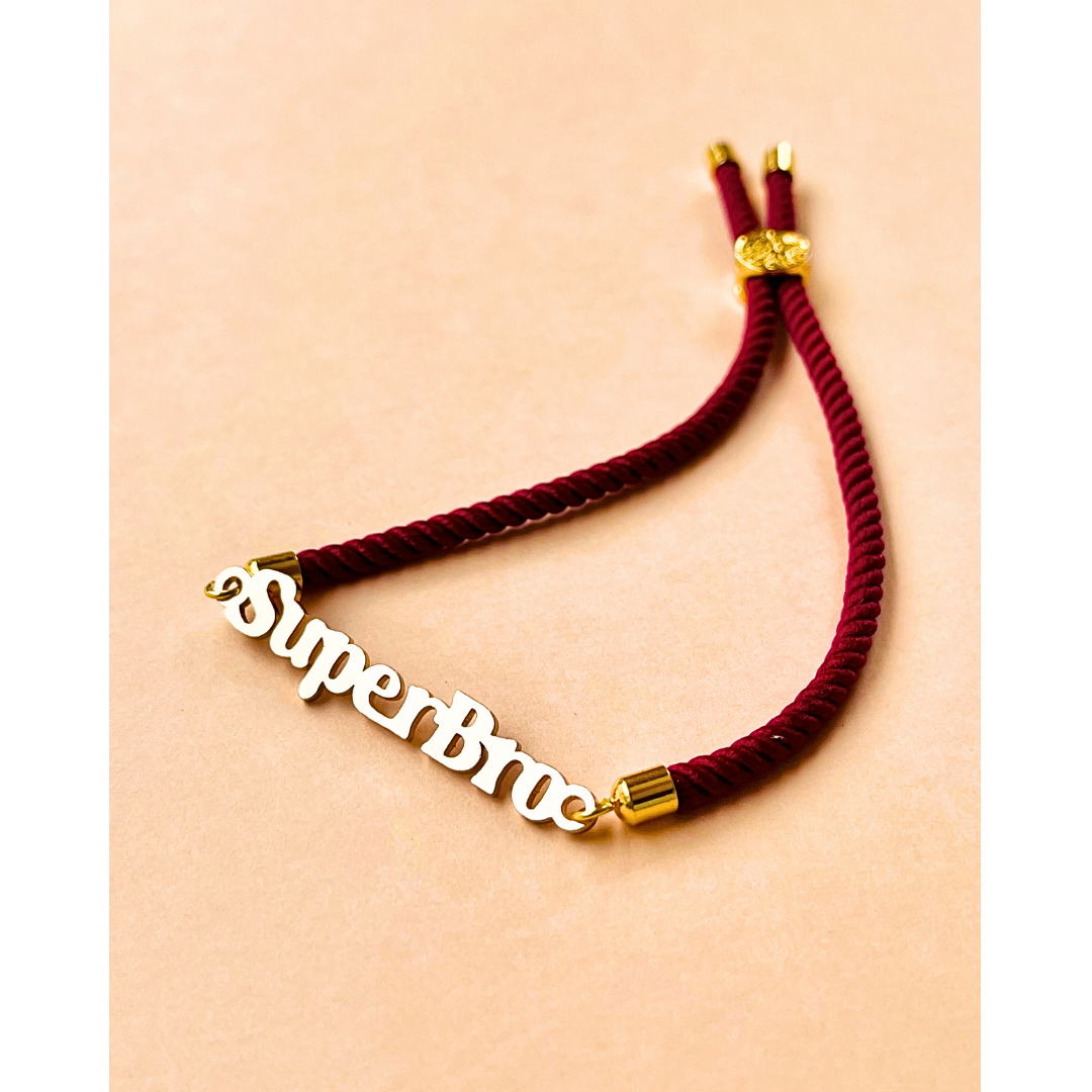 SuperBro Brass CHARM Rakhi Belt for Bhaiya