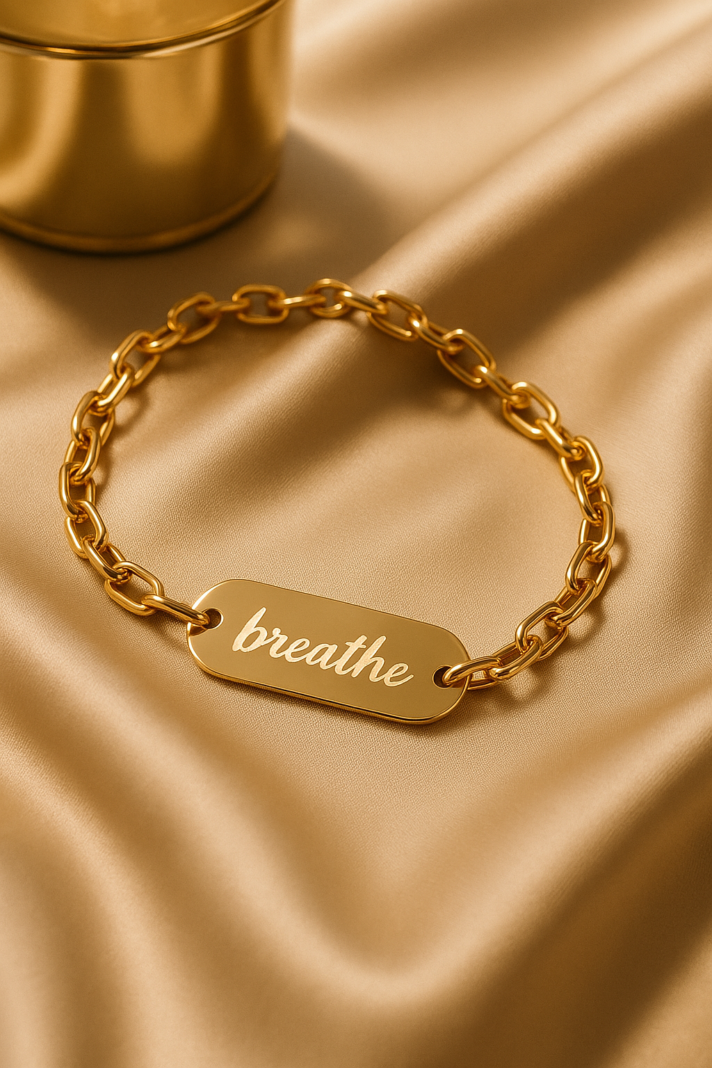 BREATHE Premium Brass Rakhi for Bhaiya – Anti-Tarnish