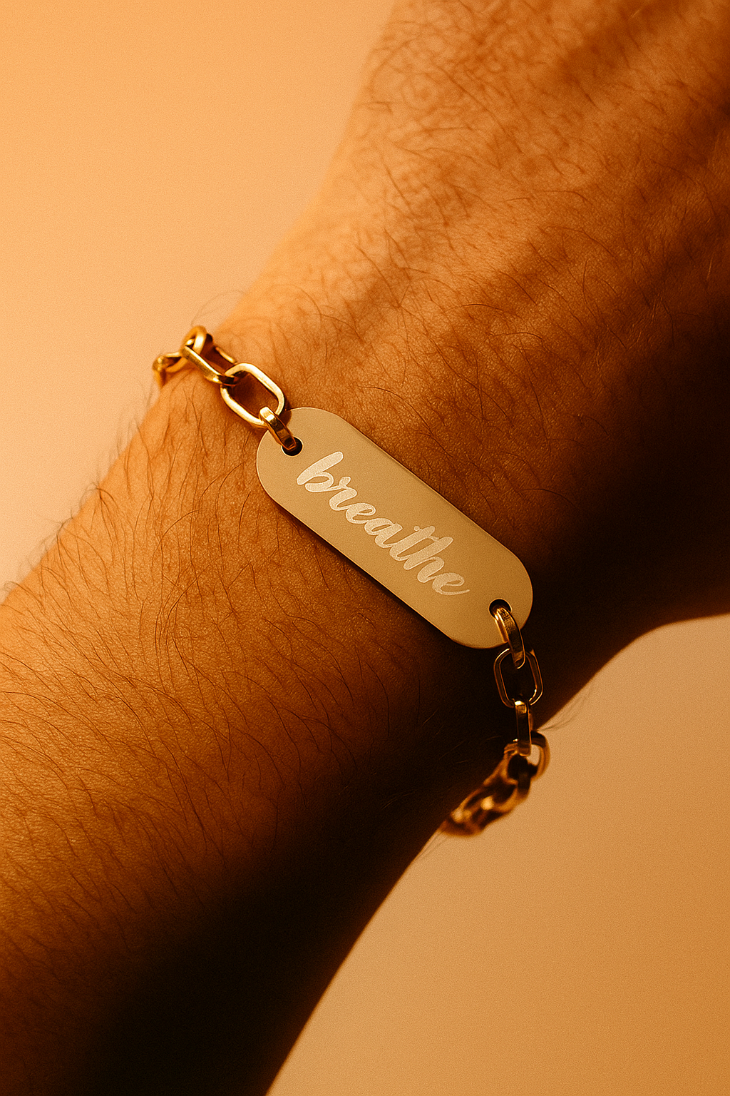 BREATHE Premium Brass Rakhi for Bhaiya – Anti-Tarnish