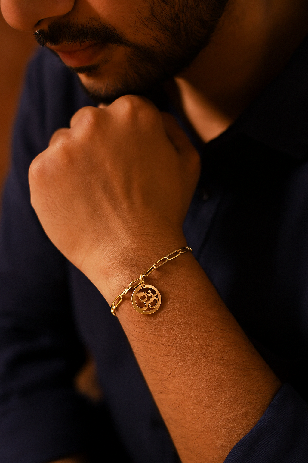 Premium Brass Rakhi for Bhaiya – Anti-Tarnish