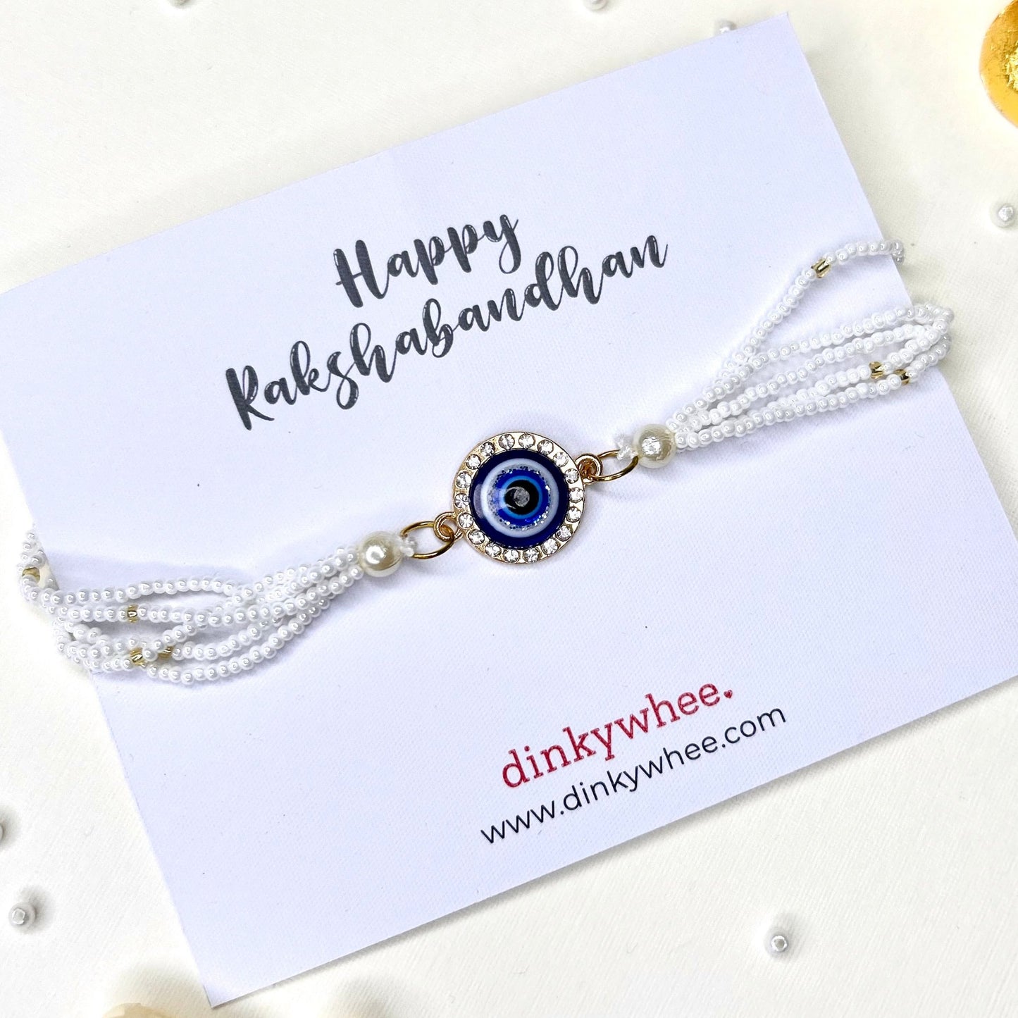 Evil Eye Pearl Rakhi