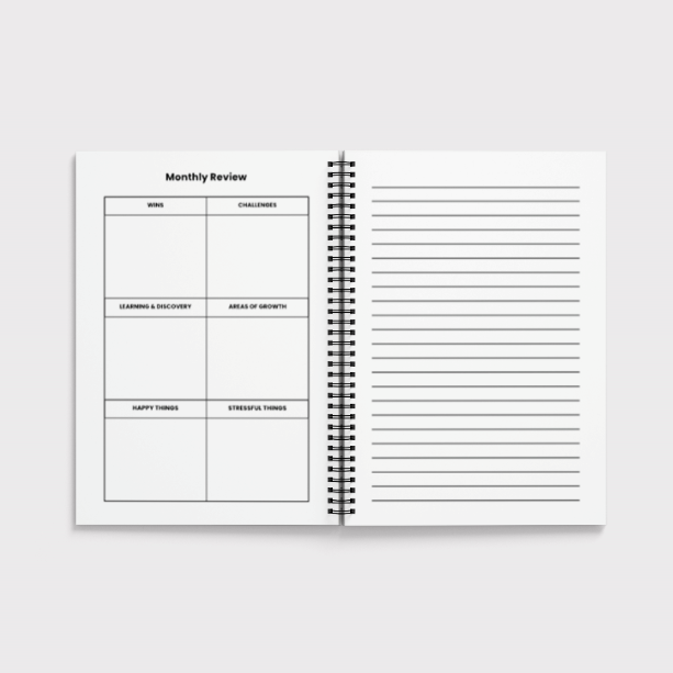 Dark Bloom - 2026 Weekly Layout Planner