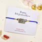 Metal charm rakhi