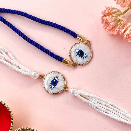 BHAI BHABHI EVIL EYE BRACELET RAKHI