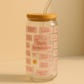 Daily Reminders Glass Tumbler - Pink