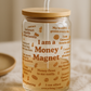 Money Magnet Glass Tumbler - Round