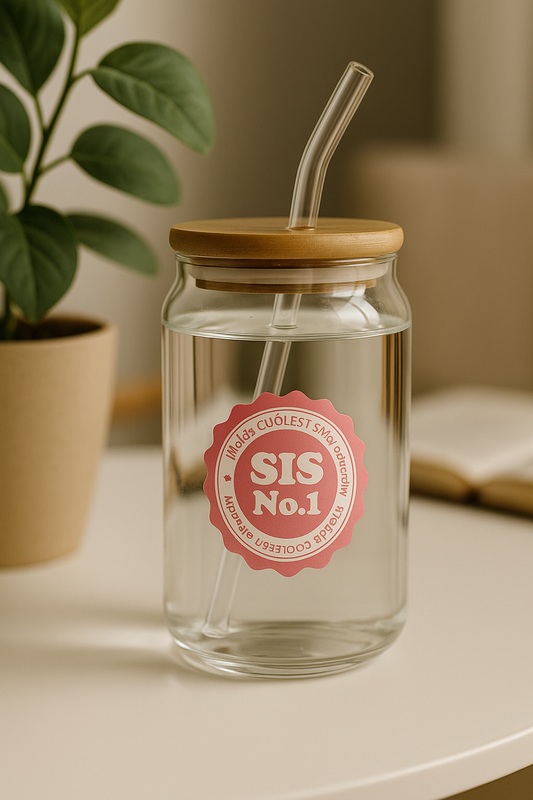 Sister No. 1 Glass Tumbler - Round