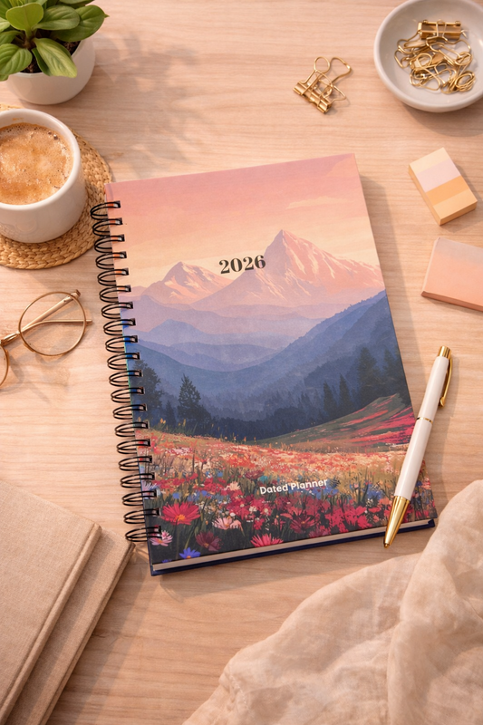 Pink Pahadi - 2026 Weekly Layout Planner