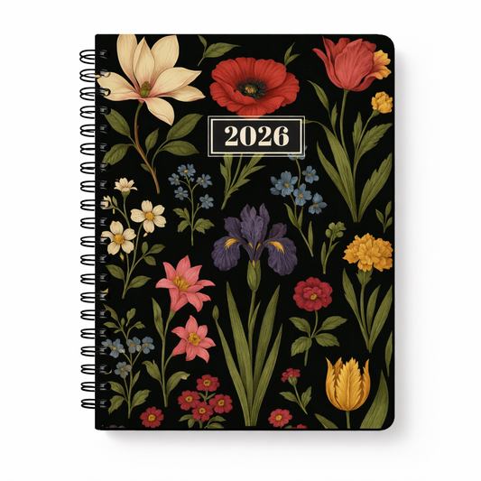 Botany (Black)- 2026 Daily Planner Diary