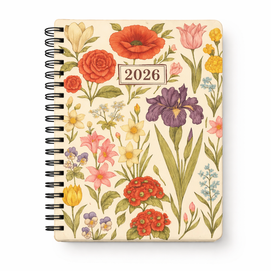 Botany (Cream)- 2026 Daily Planner Diary