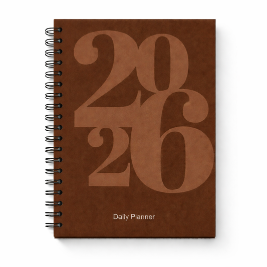 BROWN - 2026 Daily Planner Diary