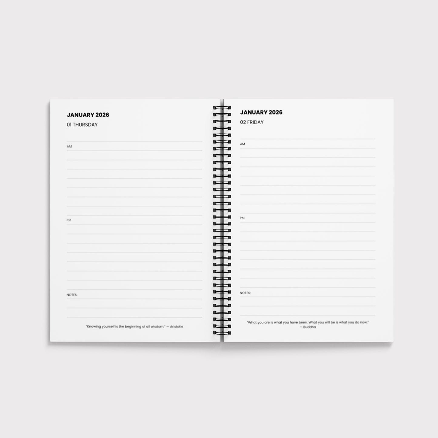 TEAL - 2026 Daily Planner Diary