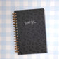 Wild & Free | Black Leopard print - A5 Hardcover Wiro Notebook by Dinkywhee