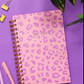 dinkywhee Be You | Pink Leopard print - A5 Hardcover Wiro Notebook
